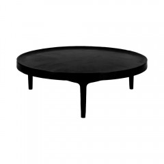 CAFE TABLE BLACK TRP ALU 80 